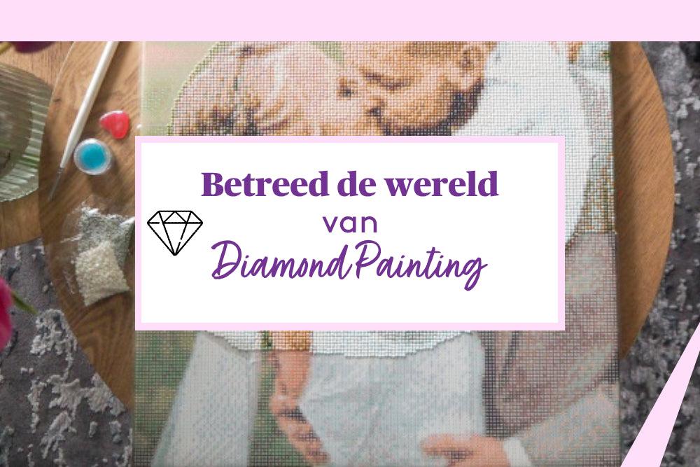 Betreed de wereld van kleuren en glinstering met diamond painting.