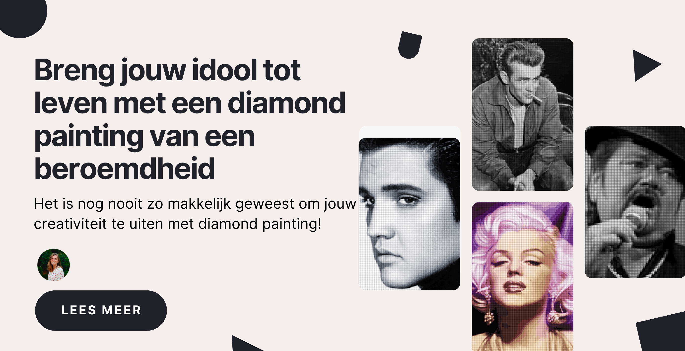 Breng jouw idool tot leven met een diamond painting van een beroemdheid