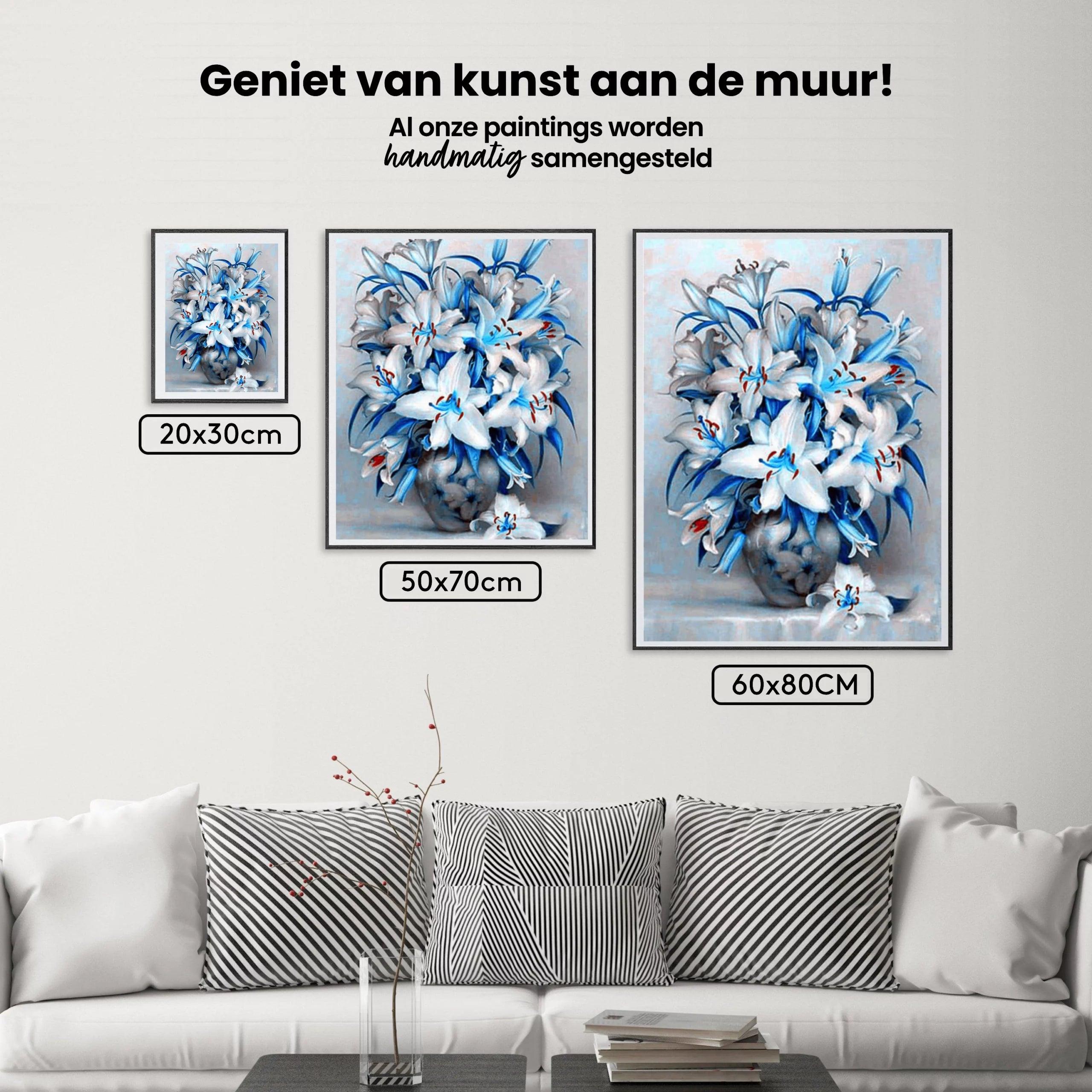 Diamond Painting Blauwe Bloemen - SEOS Shop ®