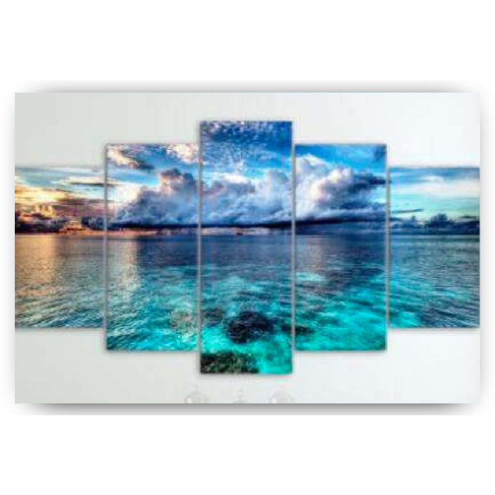 Diamond Painting Blauwe zee 5 luik - SEOS Shop ®