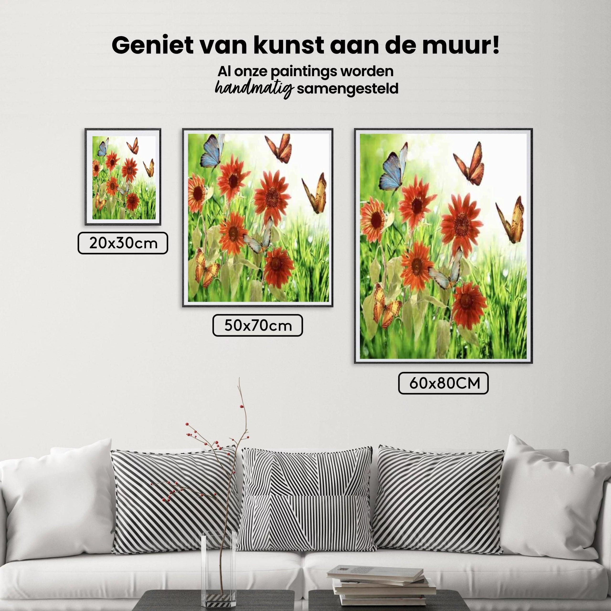 Diamond Painting Bloemen en Vlinders - SEOS Shop ®