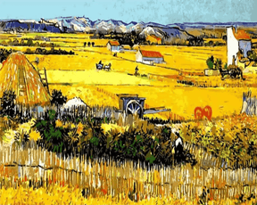 Diamond Painting Boeren landschap Van Gogh - SEOS Shop ®