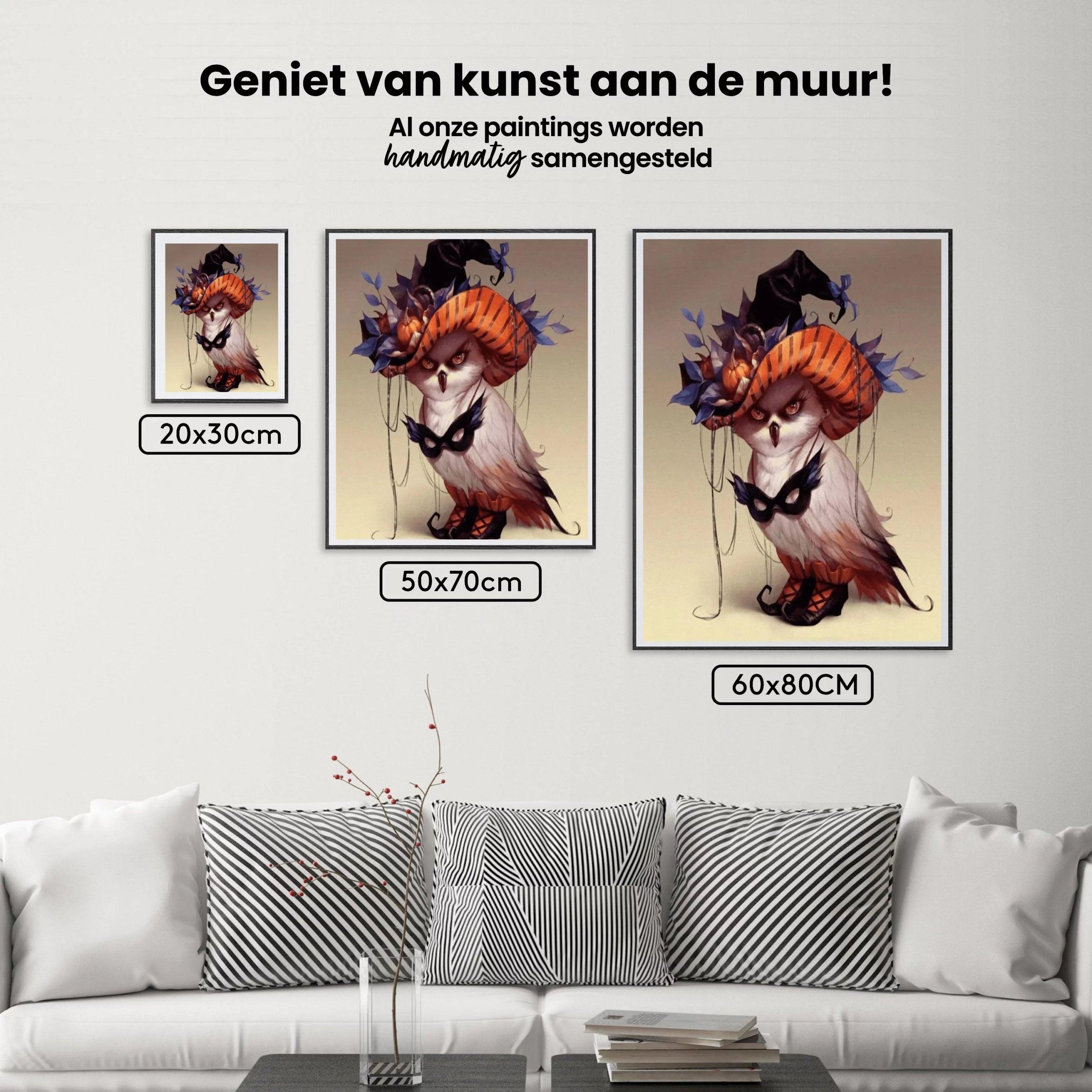 Diamond Painting Boze Uil Met Halloween - SEOS Shop ®