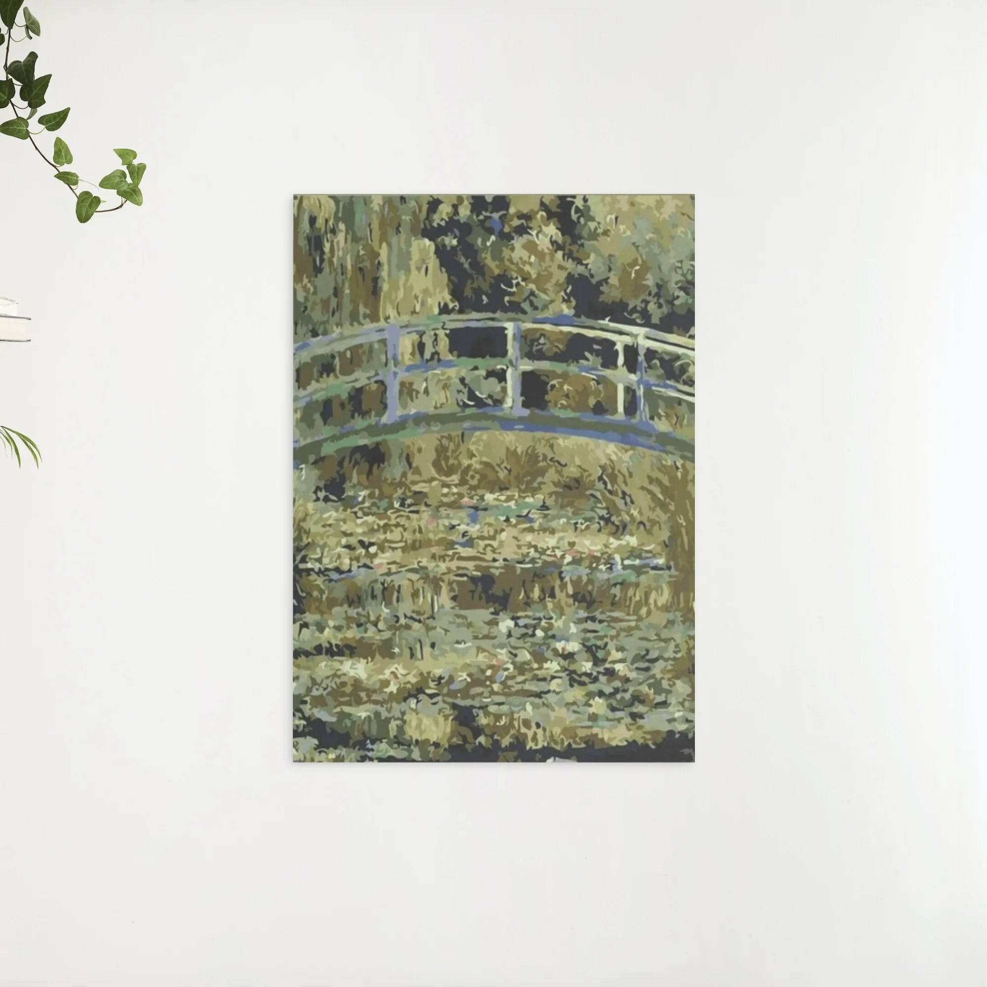 Diamond Painting Brug over een vijver met waterlelies - SEOS Shop ®