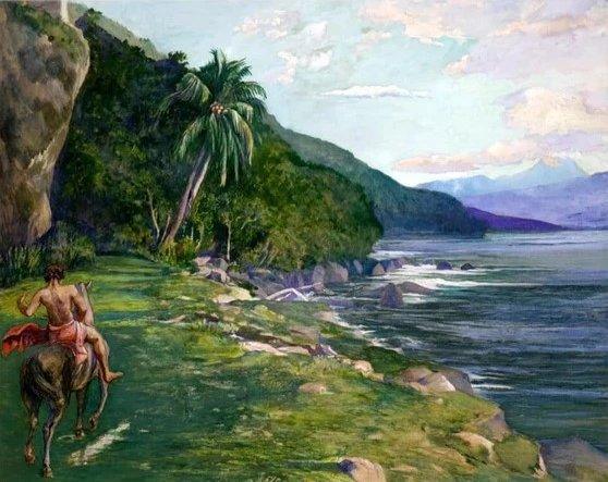 Diamond Painting Een ruiterpad in Tahiti - SEOS Shop ®