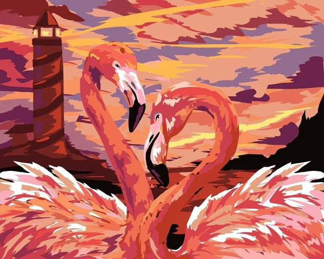 Diamond Painting - Flamingo Liebespaar - SEOS®