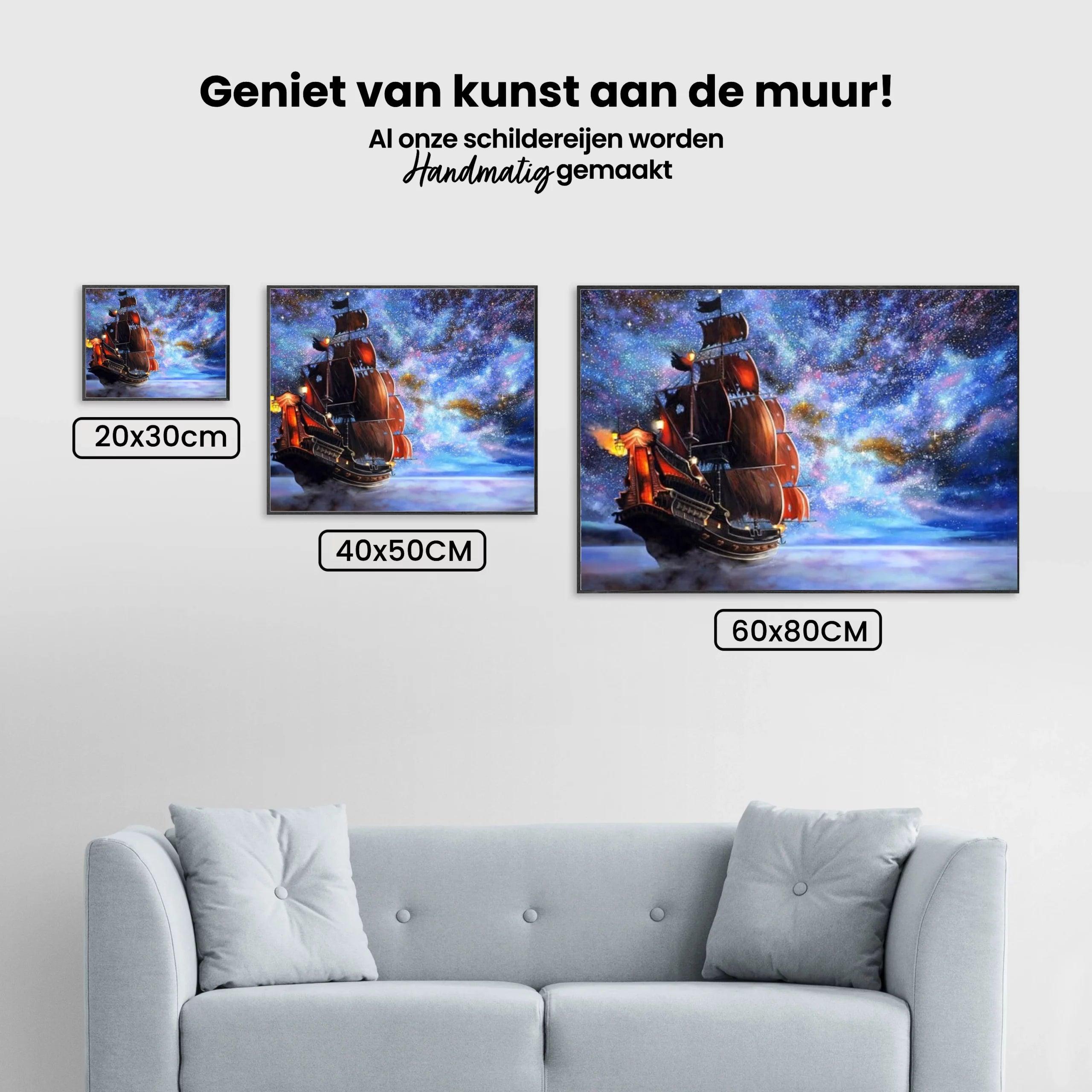 Diamond Painting Galaxy Zeilboot - SEOS Shop ®