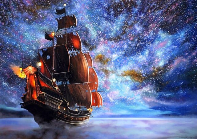 Diamond Painting Galaxy Zeilboot - SEOS Shop ®