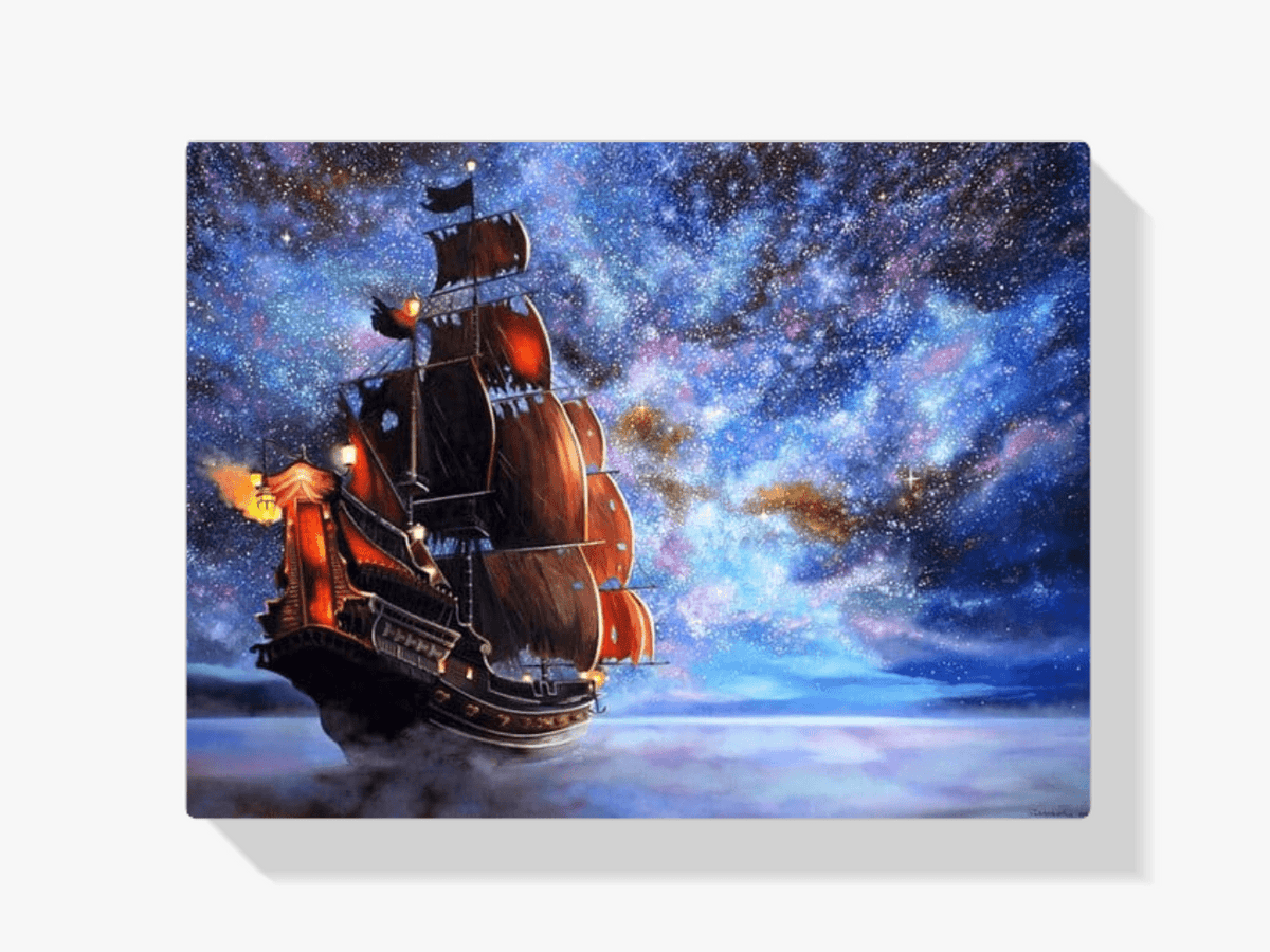 Diamond Painting Galaxy Zeilboot - SEOS Shop ®