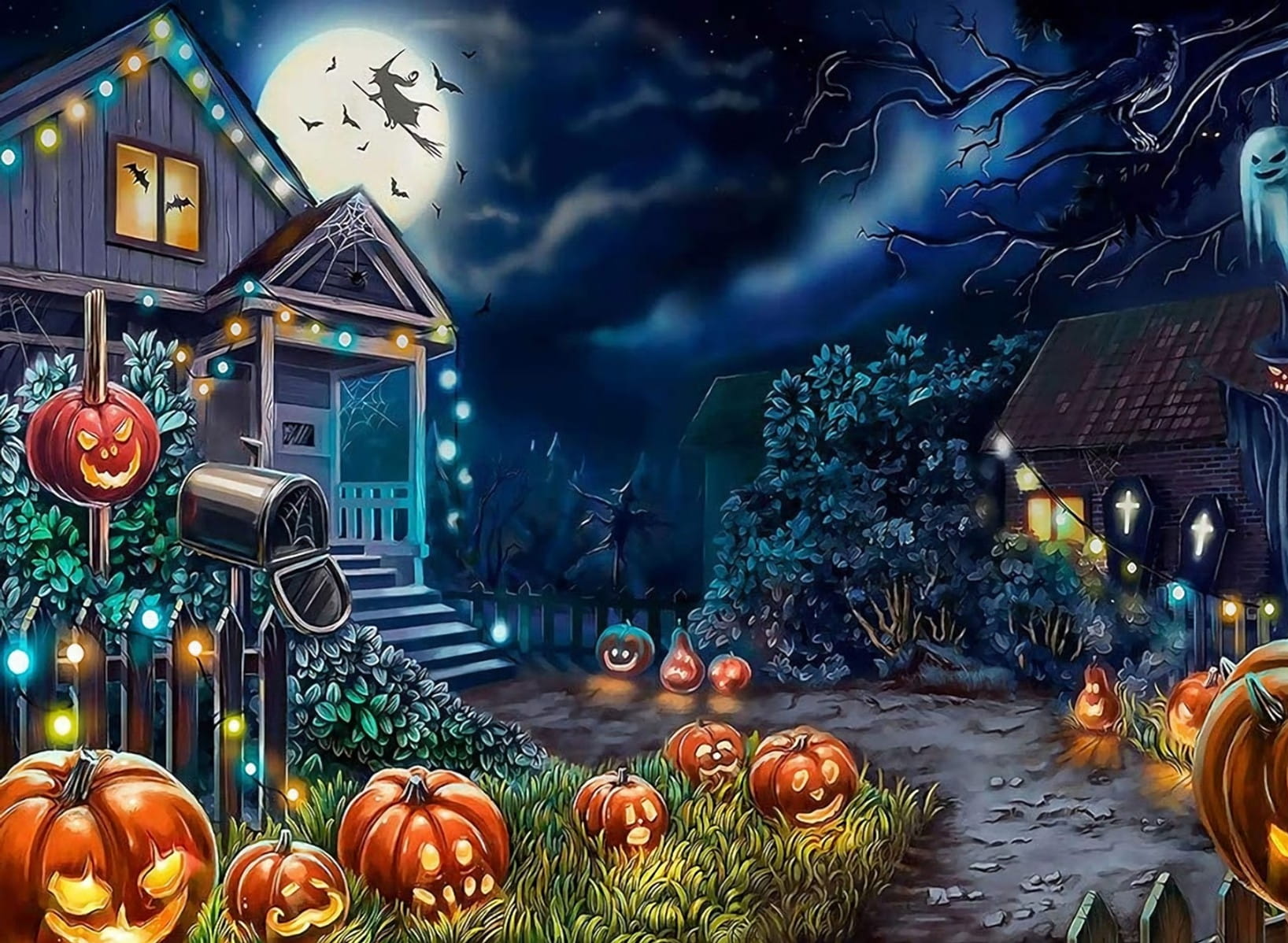 Diamond Painting Halloween Huis - SEOS Shop ®