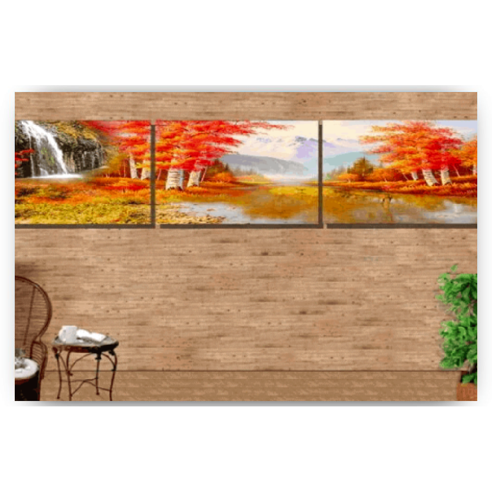 Diamond Painting Herfst landschap 3 luik - SEOS Shop ®