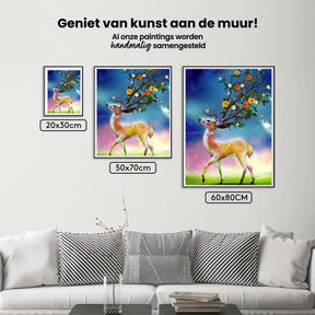 Diamond Painting Herten en Bloemen Hoorn - SEOS Shop ®