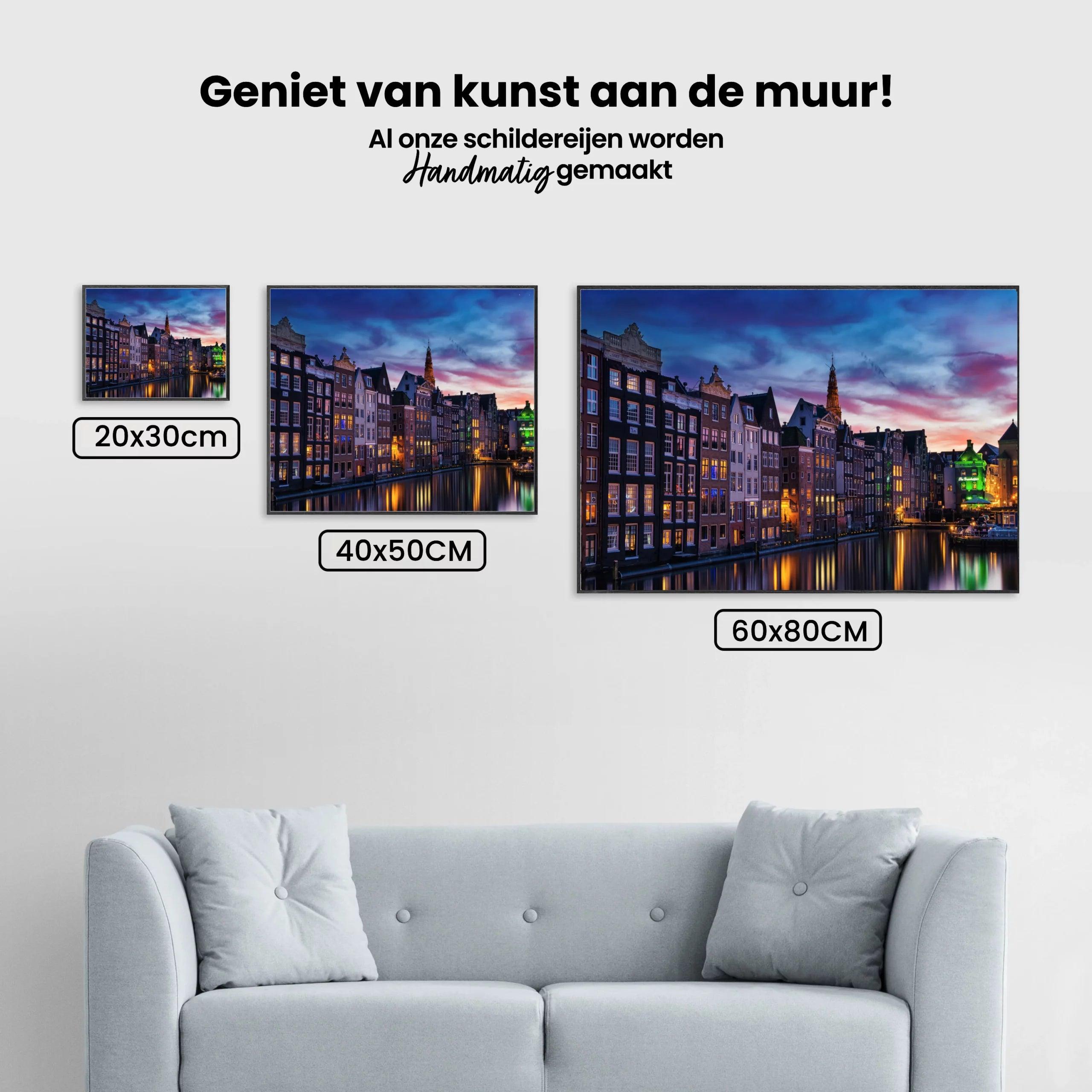 Diamond Painting Hollandse Stad Nacht - SEOS Shop ®