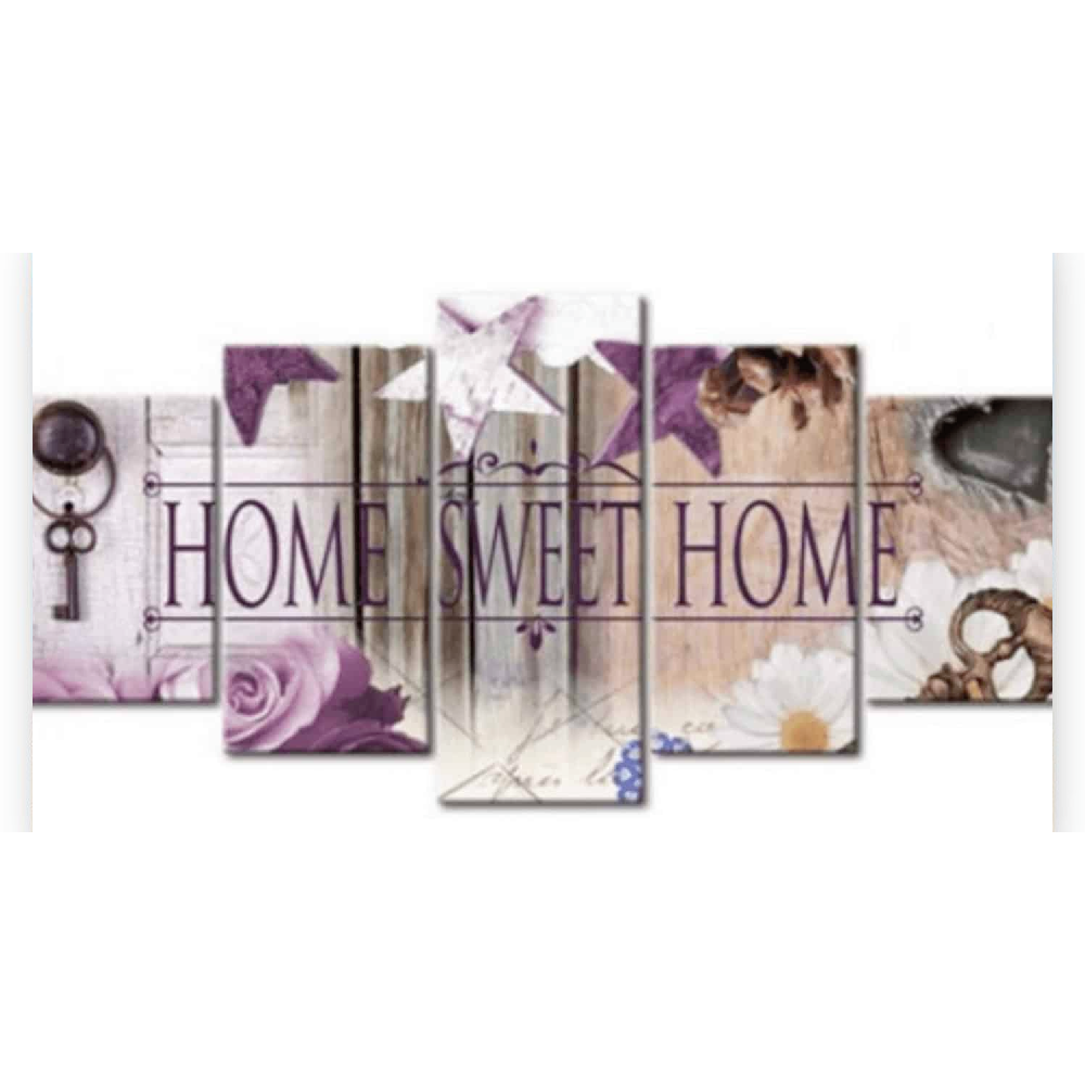 Diamond Painting Home Sweet Home Natural Look 5 luik - SEOS Shop ®