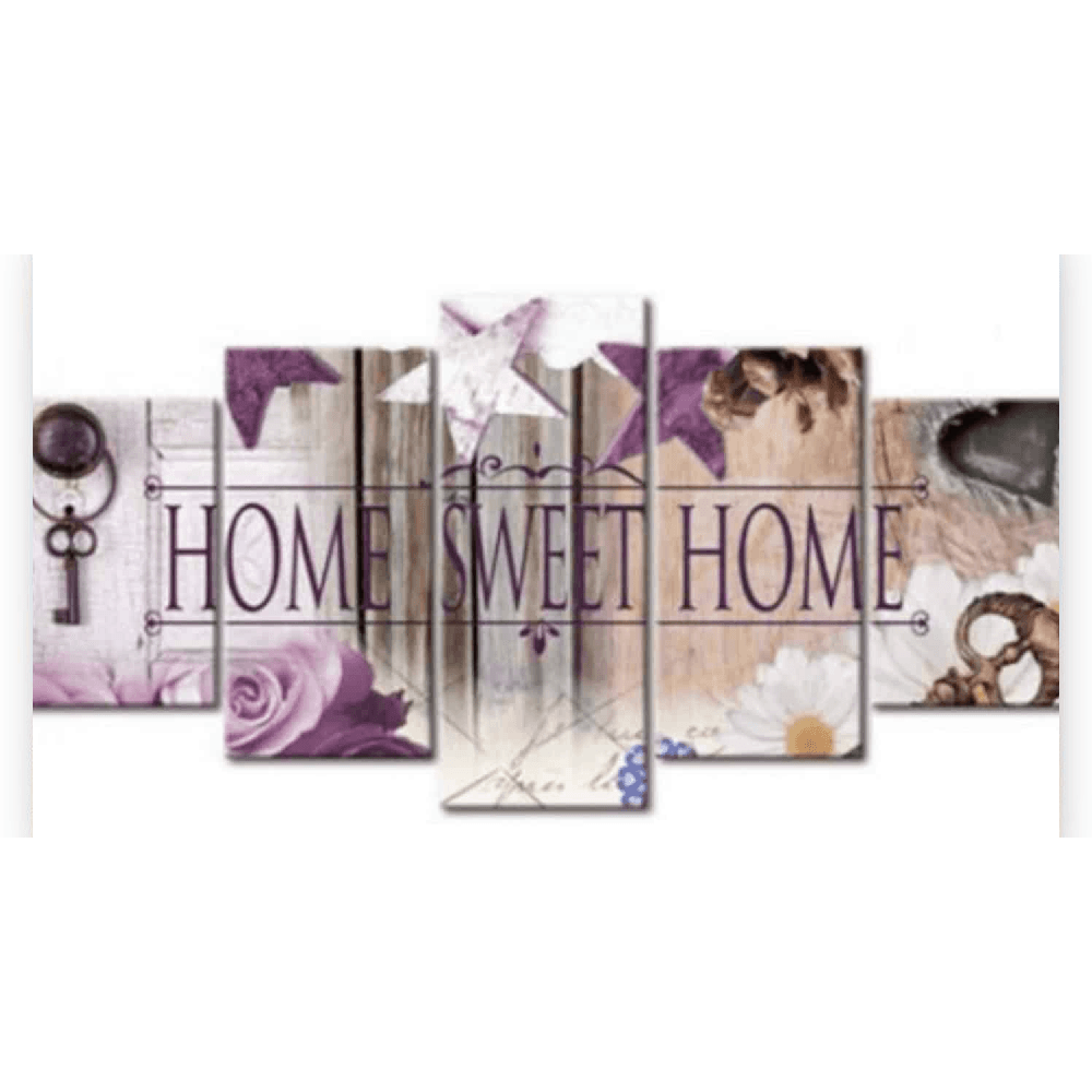 Diamond Painting Home Sweet Home Natural Look 5 luik - SEOS Shop ®