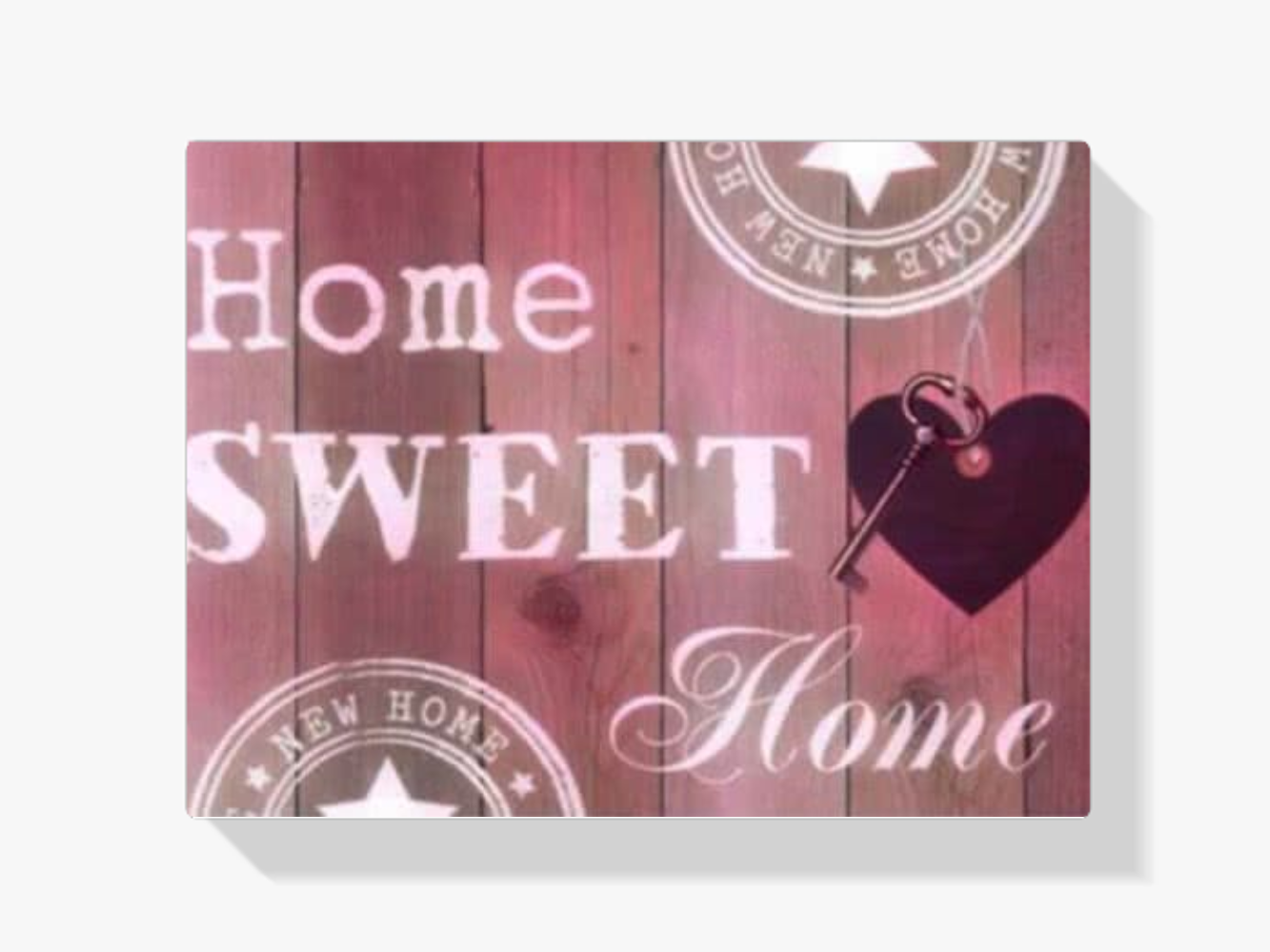 Diamond Painting Home Sweet Home Roze 30x20cm – SEOS Shop ®