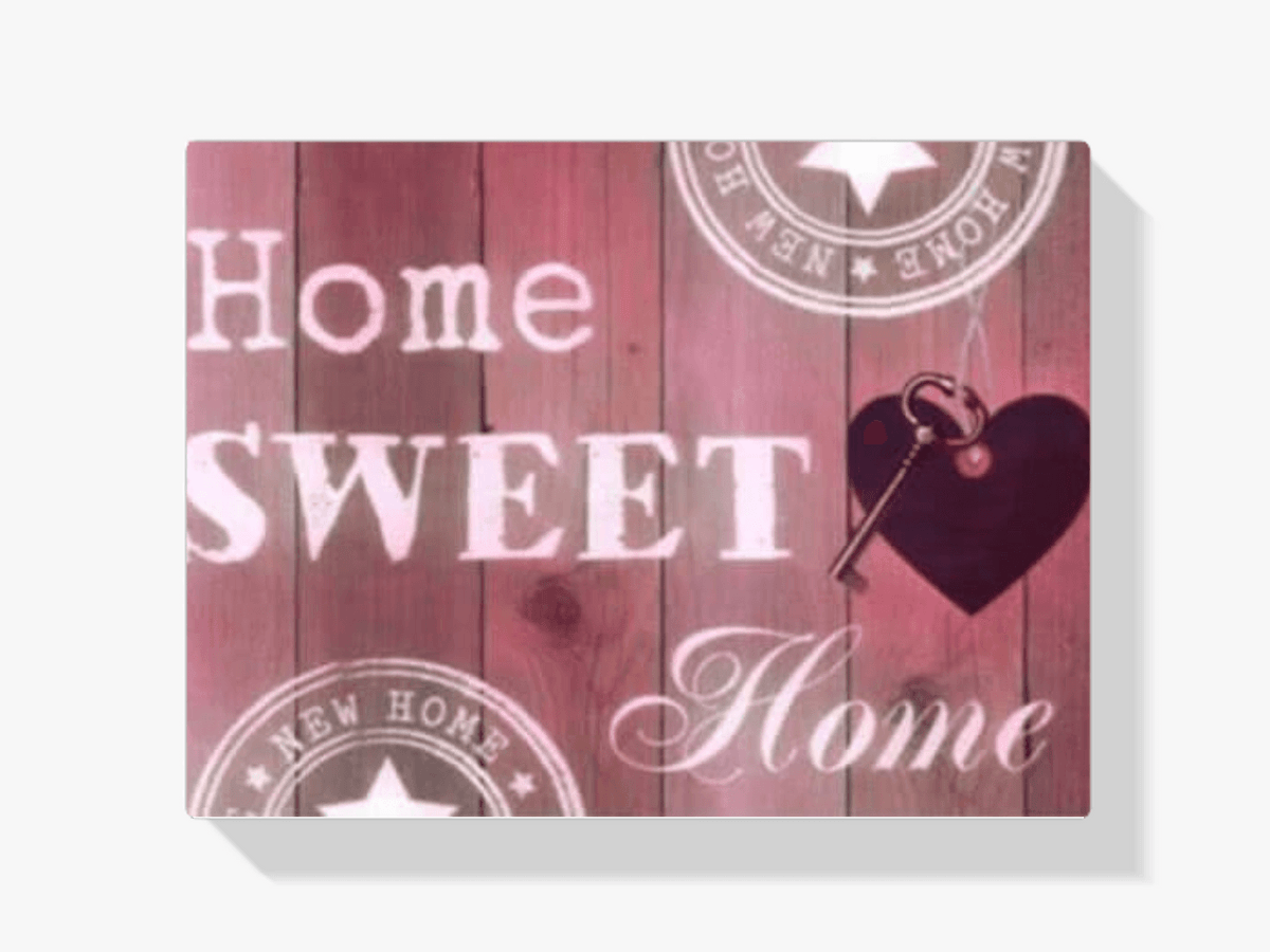 Diamond Painting Home Sweet Home Roze 30x40cm – SEOS Shop ®