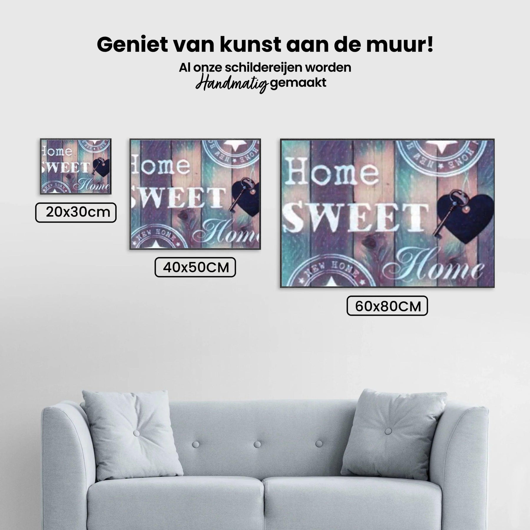 Diamond Painting Home Sweet Home blauw paars – SEOS Shop ®