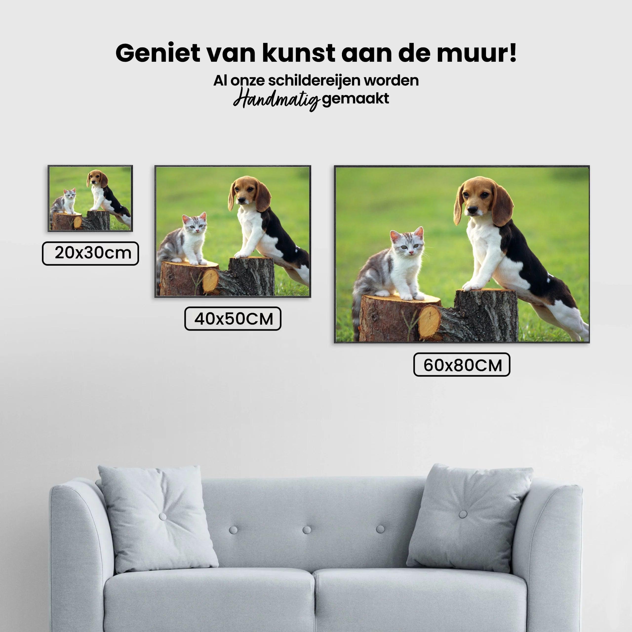 Diamond Painting Hond Met Kat - SEOS Shop ®