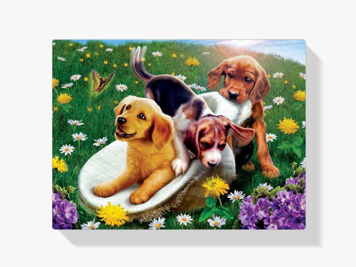 Diamond Painting Honden en bloemen - SEOS Shop ®