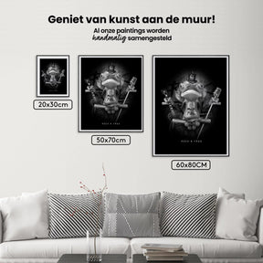 Diamond Painting Kameleon zwart wit – SEOS Shop ®