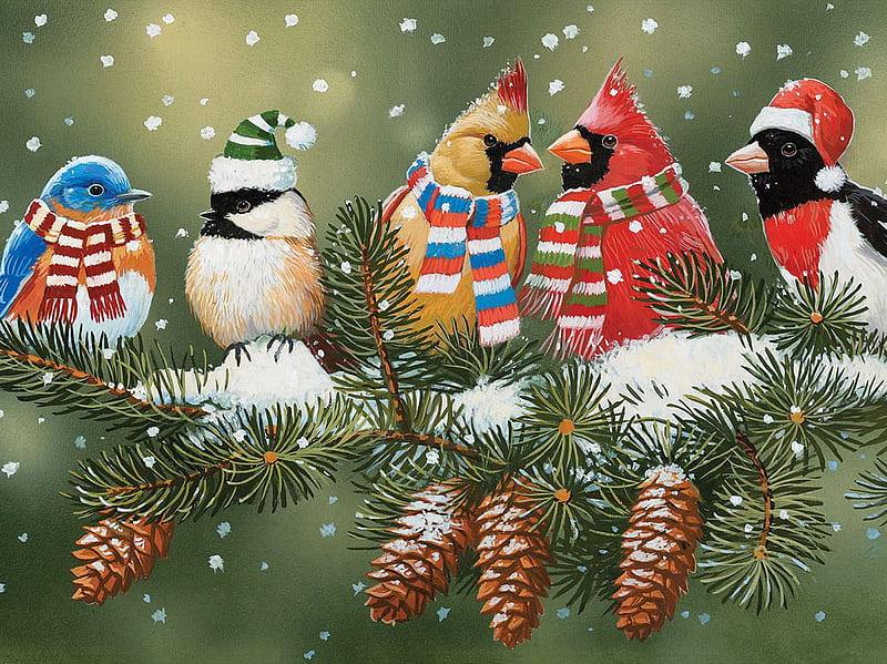 Diamond Painting - Kerstmis vogels - SEOS®