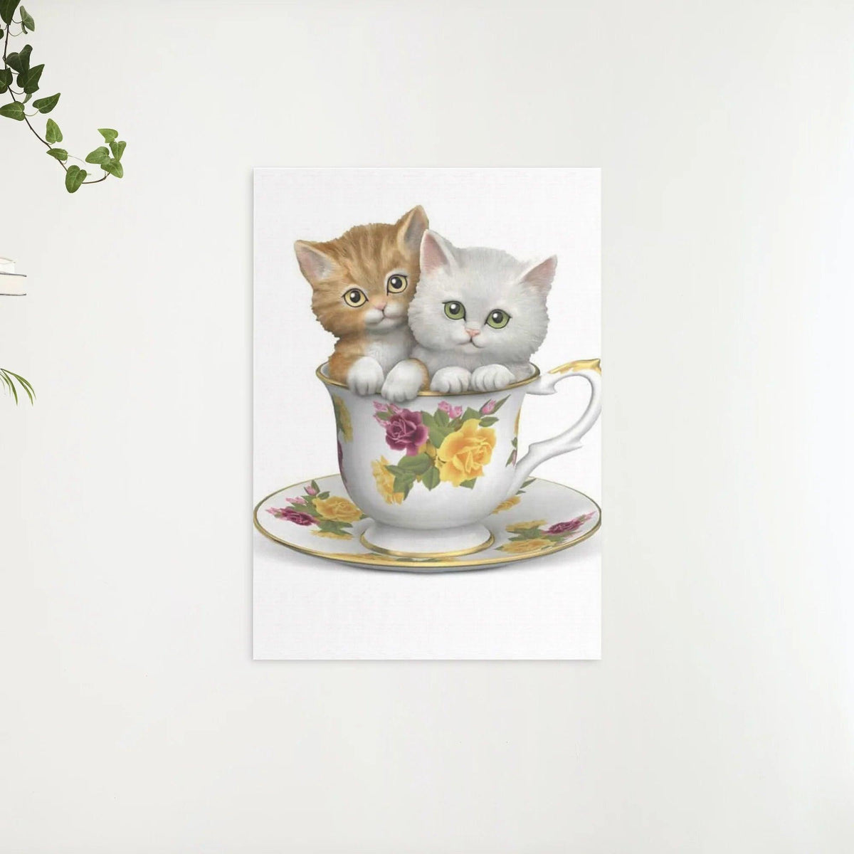 Diamond Painting Kittens in een theekopje - SEOS Shop ®