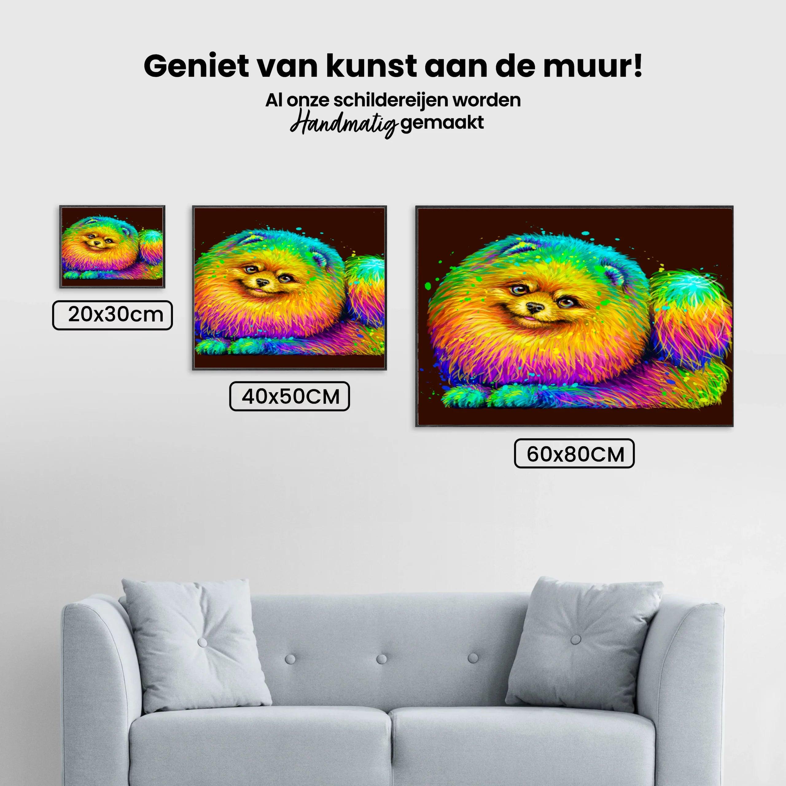 Diamond Painting Kleurrijke Pommeren - SEOS Shop ®