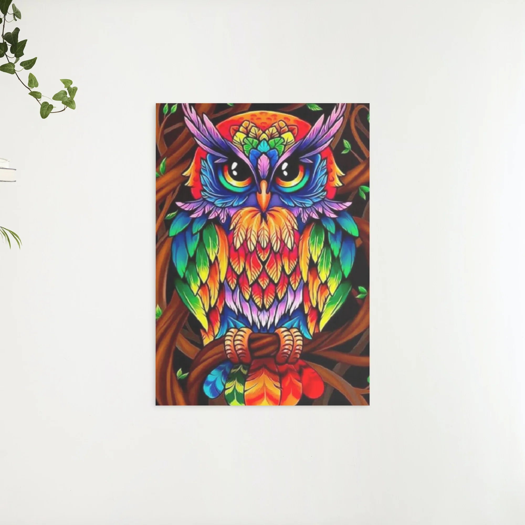 Diamond Painting Kleurrijke uil - SEOS Shop ®