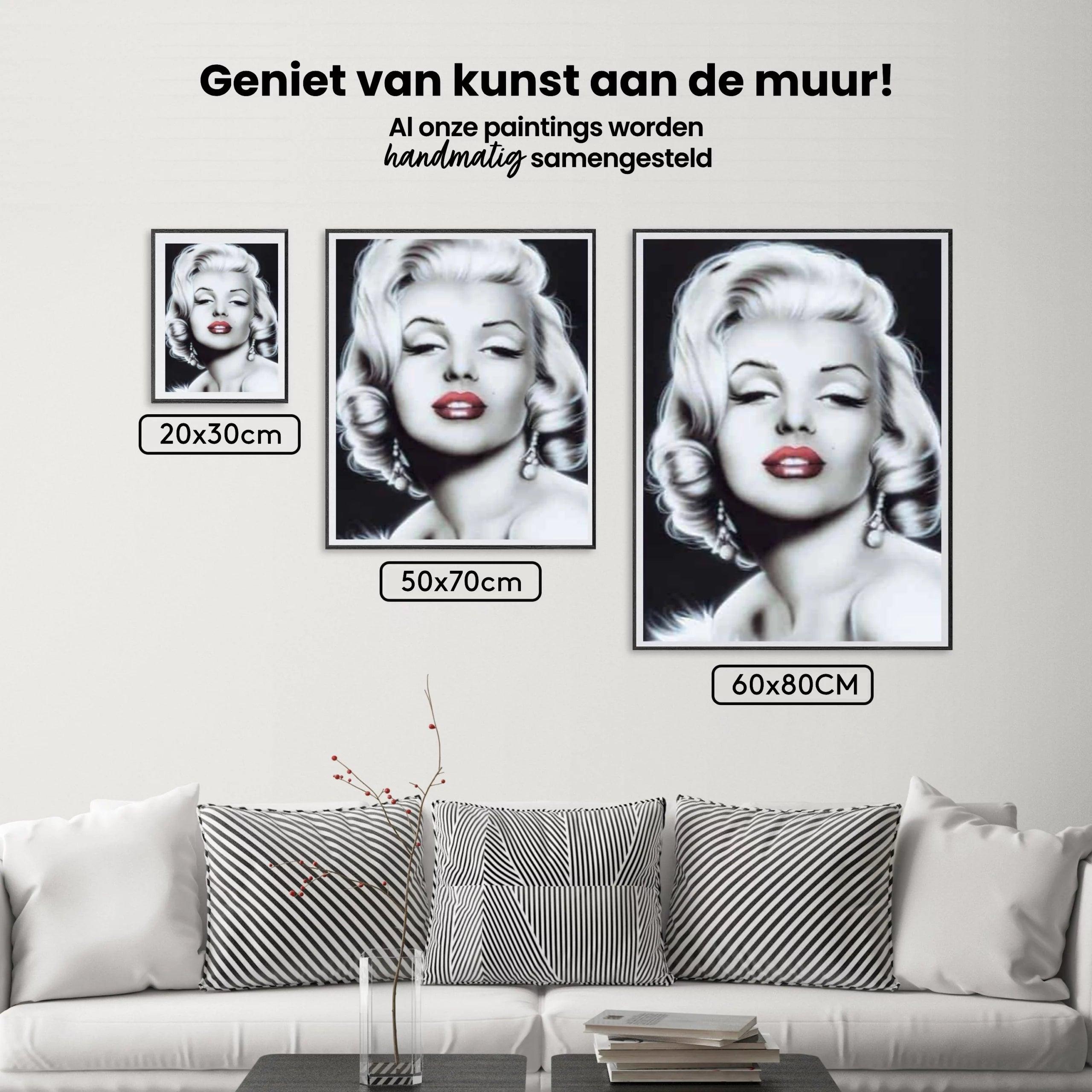 Diamond Painting Marilyn Monroe in zwart wit - SEOS Shop ®