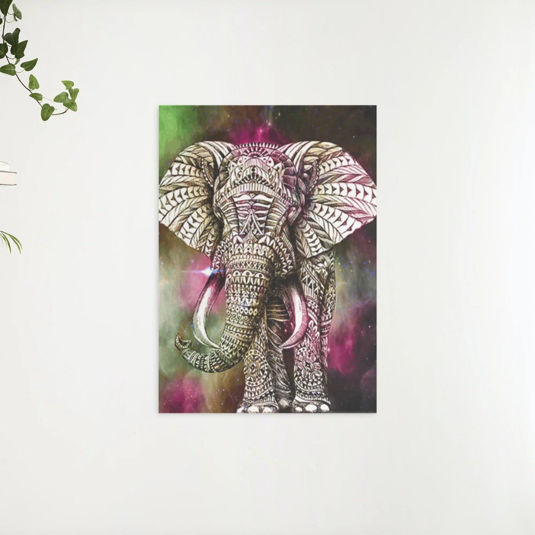 Diamond Painting Olifant Groen Roze - SEOS Shop ®