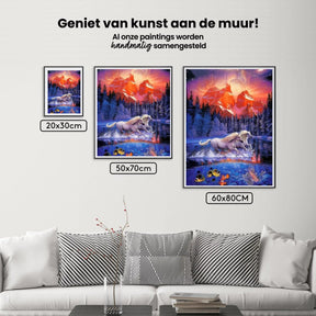 Diamond Painting Paarden in het water - SEOS Shop ®