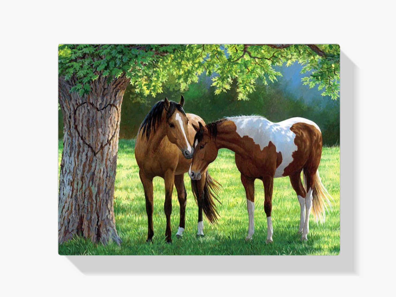 Diamond Painting Paarden onder een boom - SEOS Shop ®