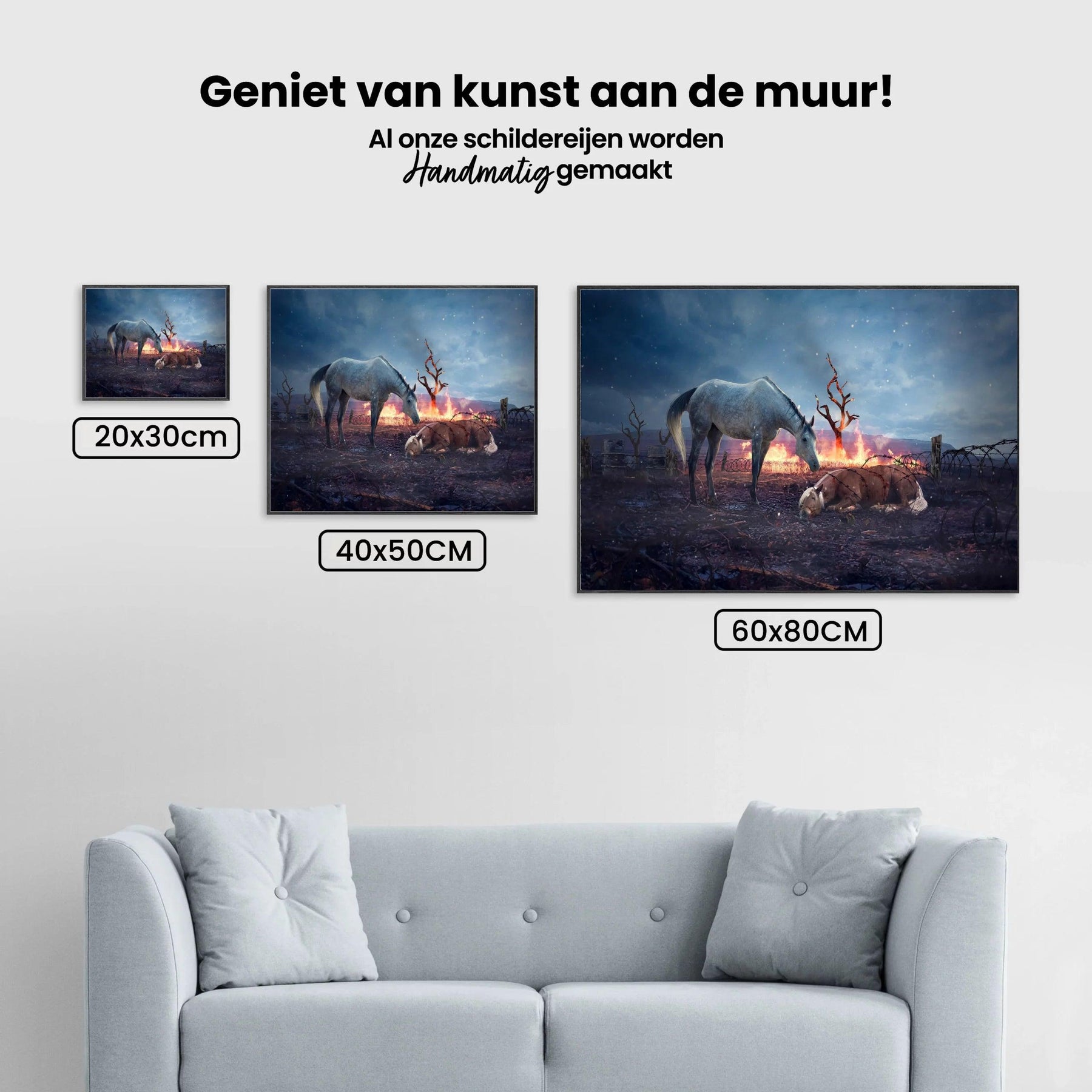 Diamond Painting Paarden rusten uit - SEOS Shop ®