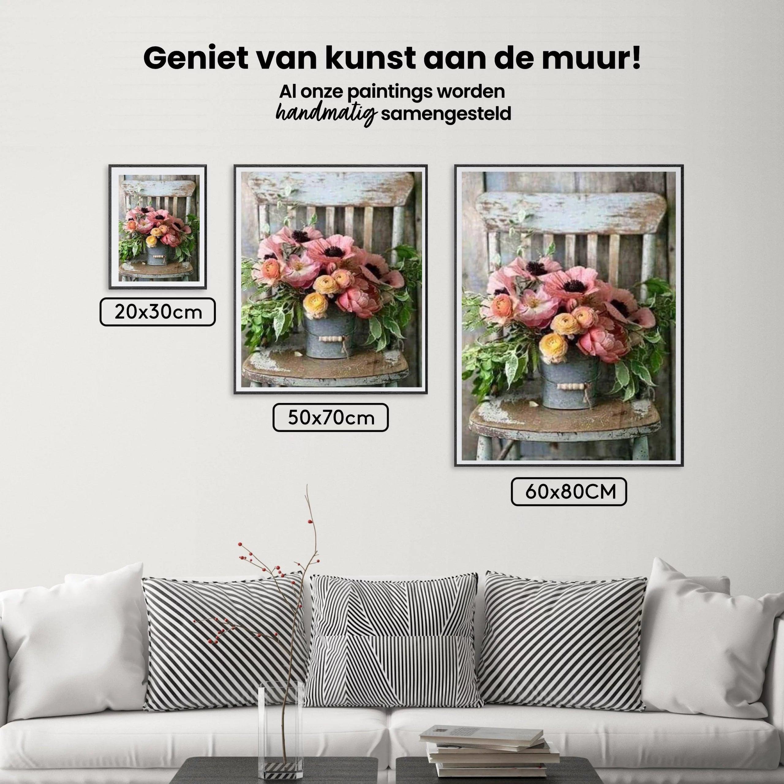 Diamond Painting Bloemen in Emmer