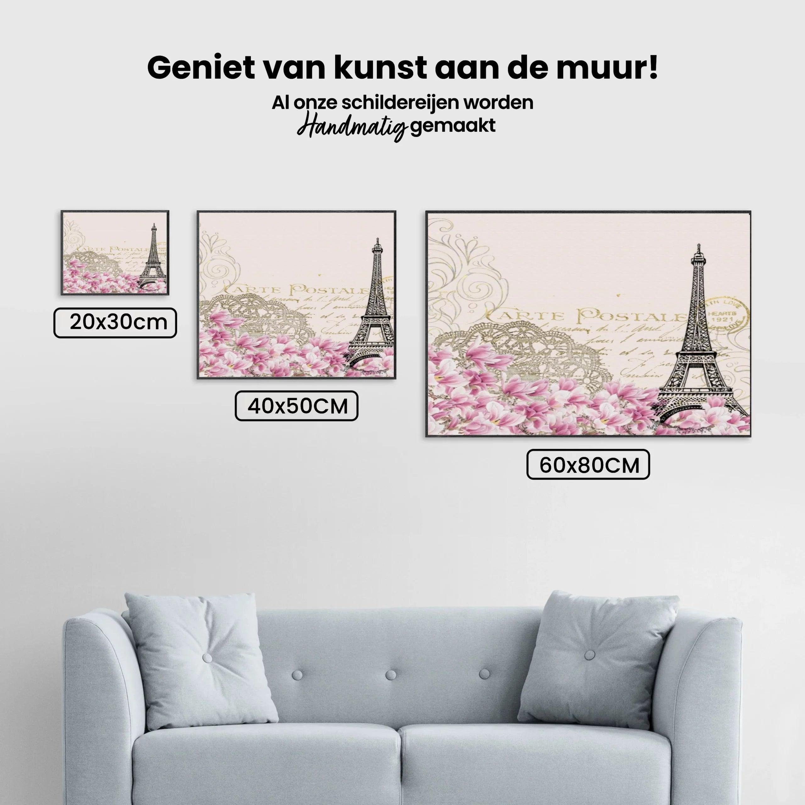 Diamond Painting Pakket Paarse Kaartje uit Parijs – SEOS Shop ®