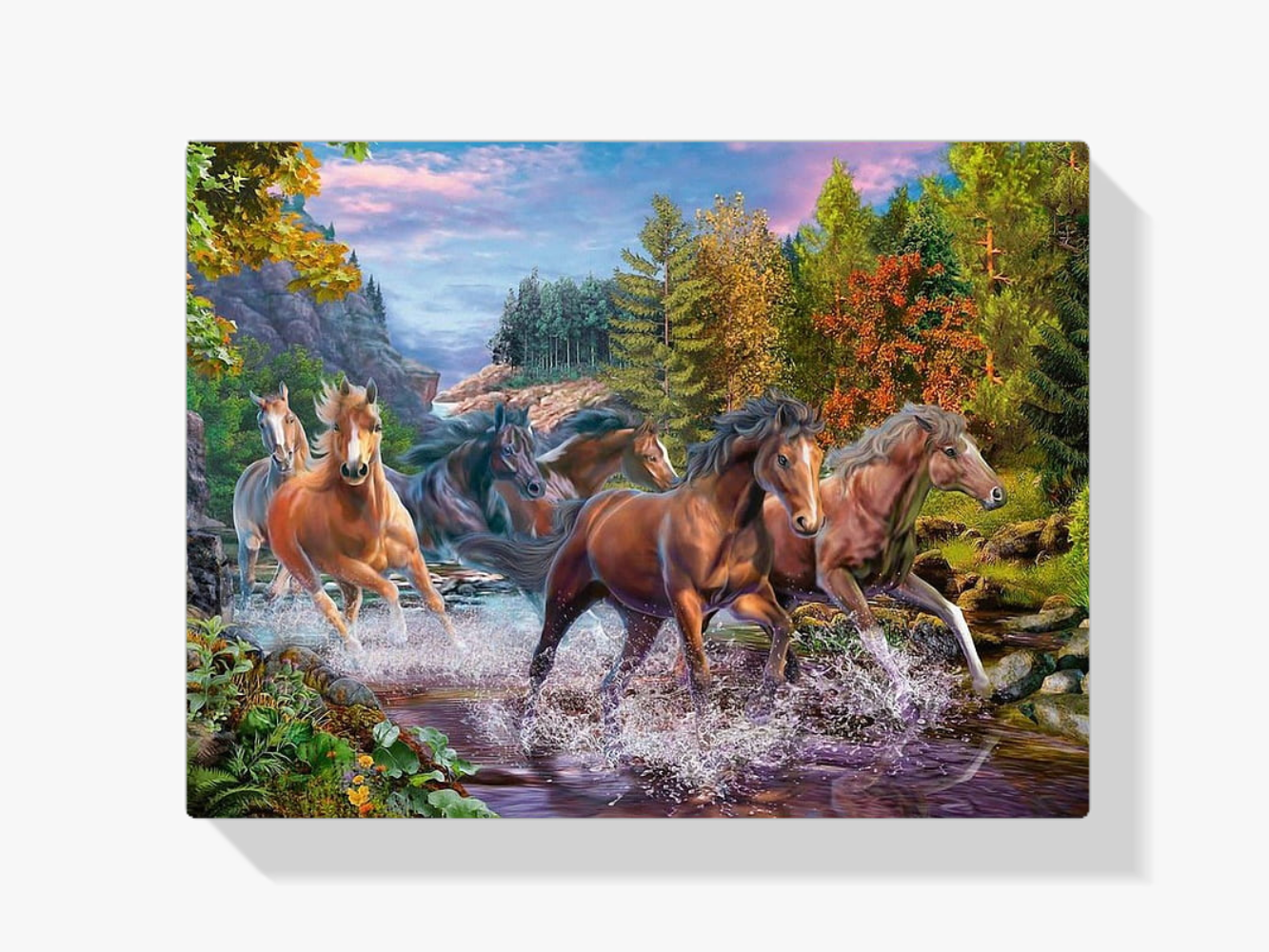 Diamond Painting Rennende paarden - SEOS Shop ®