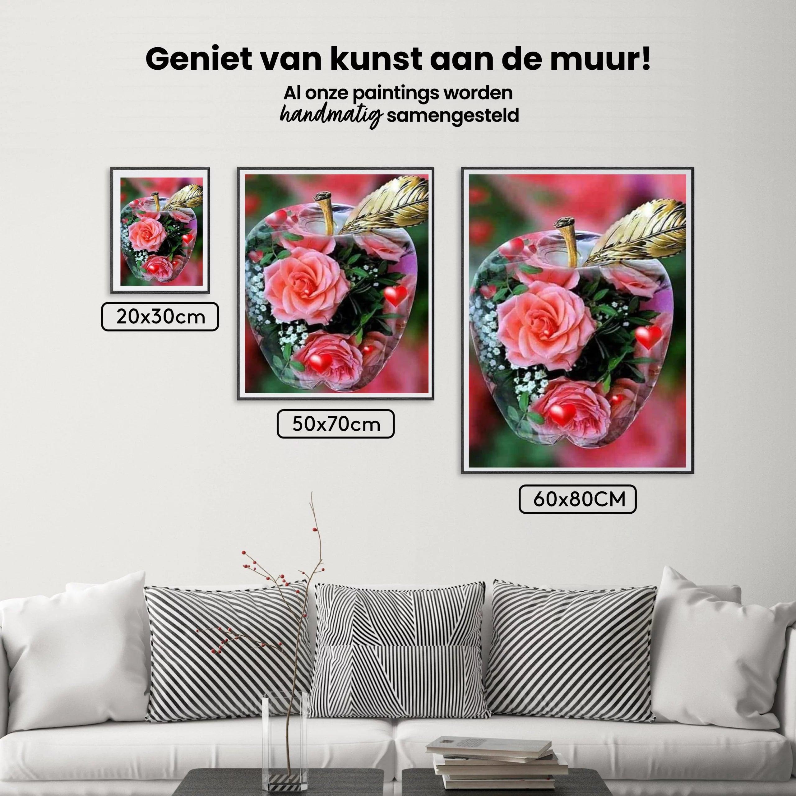 Diamond Painting Roos in de appel - SEOS Shop ®