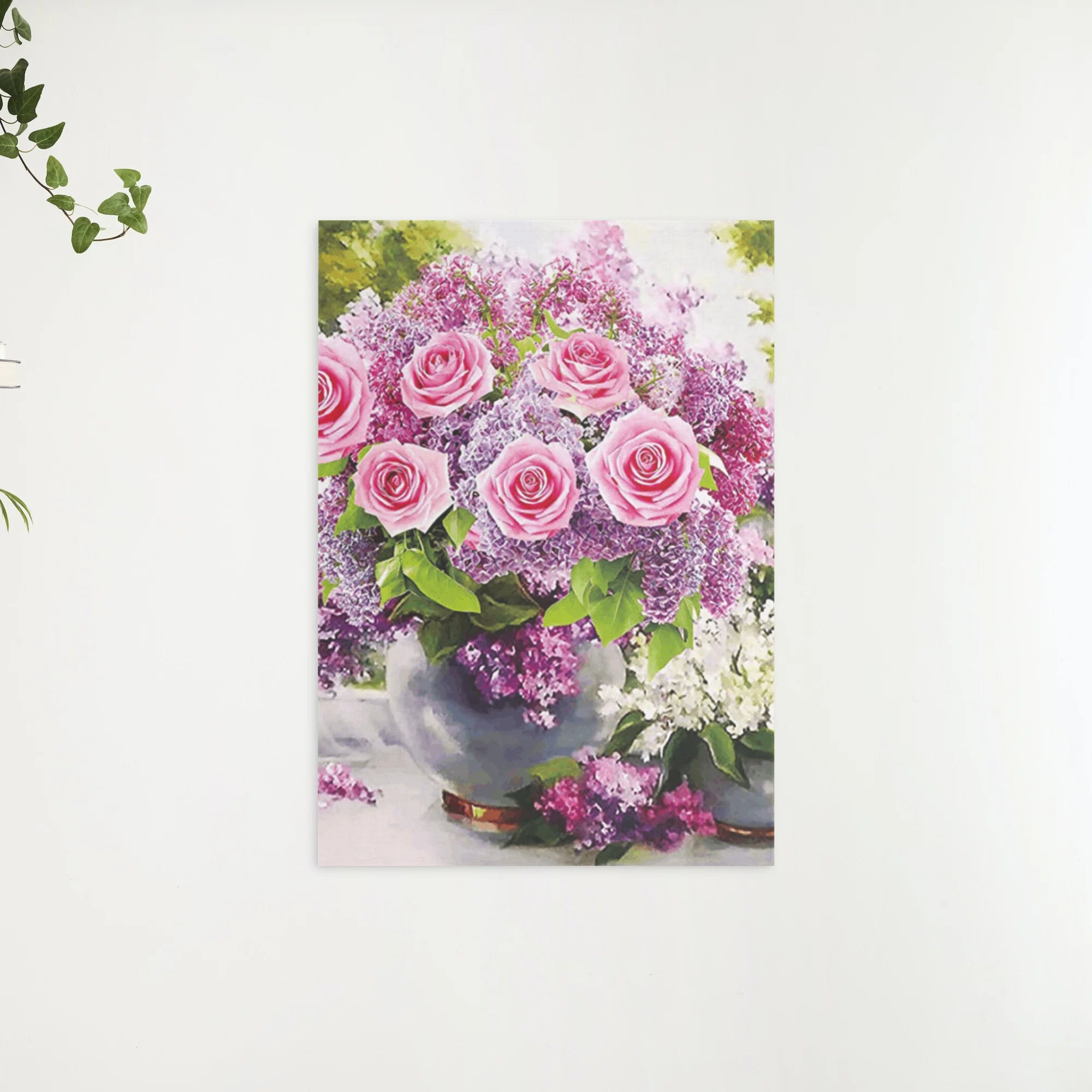 Diamond Painting Roze Rozen in vaas - SEOS Shop ®