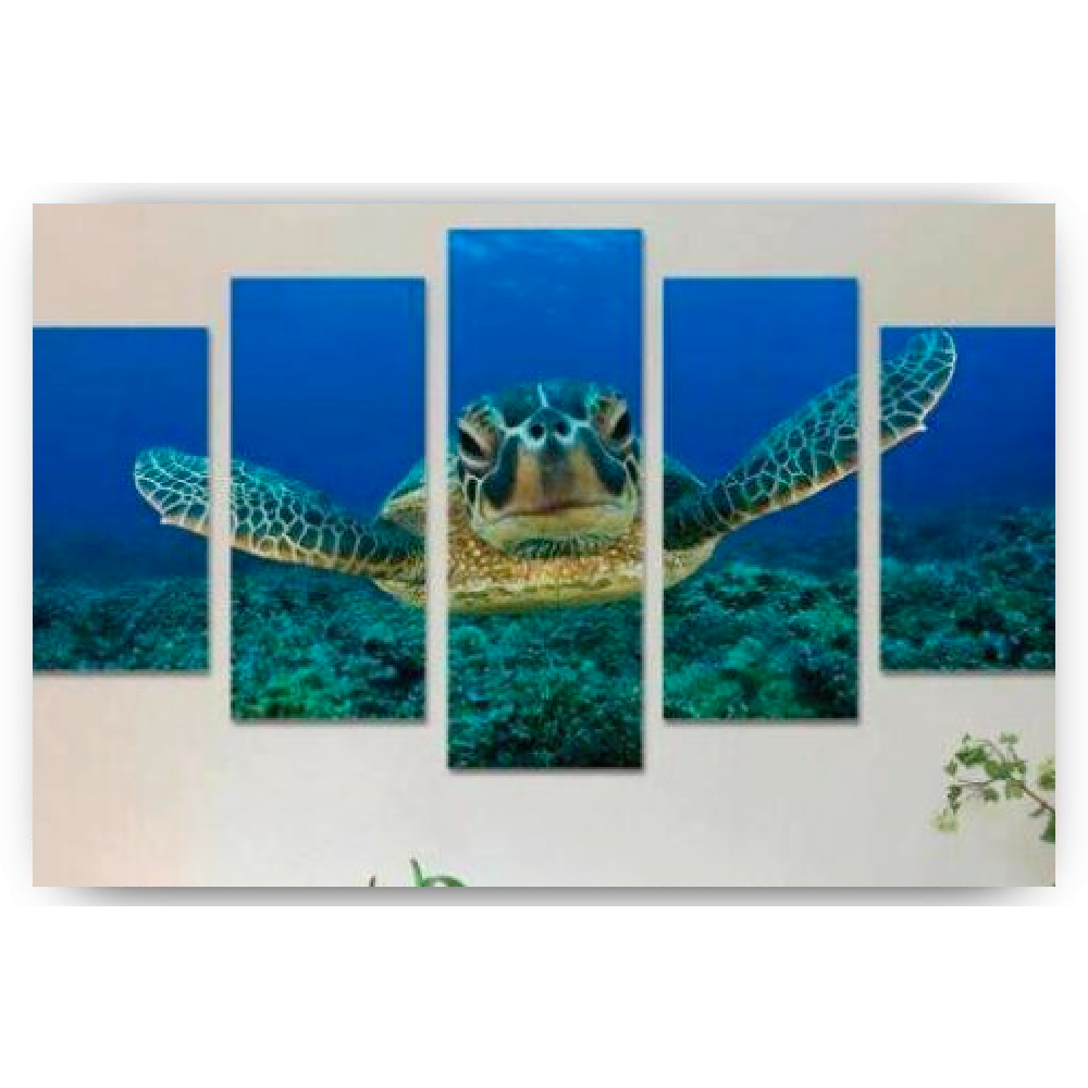 Diamond Painting Schildpad in de zee 5 luik - SEOS Shop ®