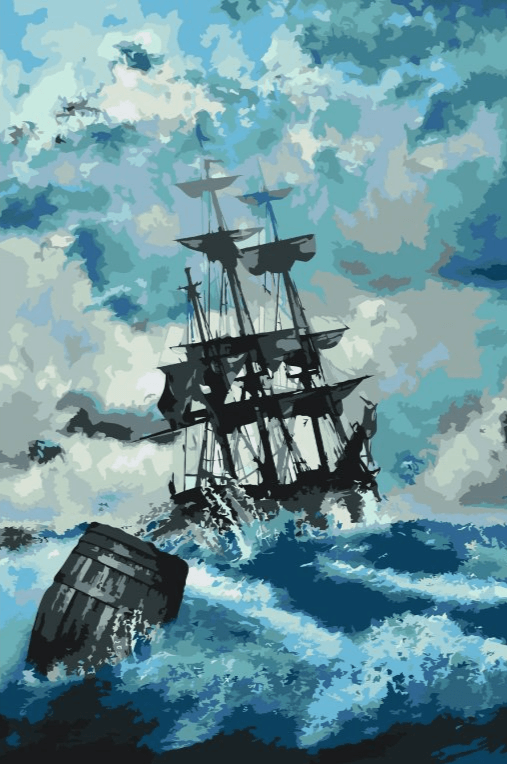 Diamond Painting - Schip in de storm 3 - SEOS Shop ®