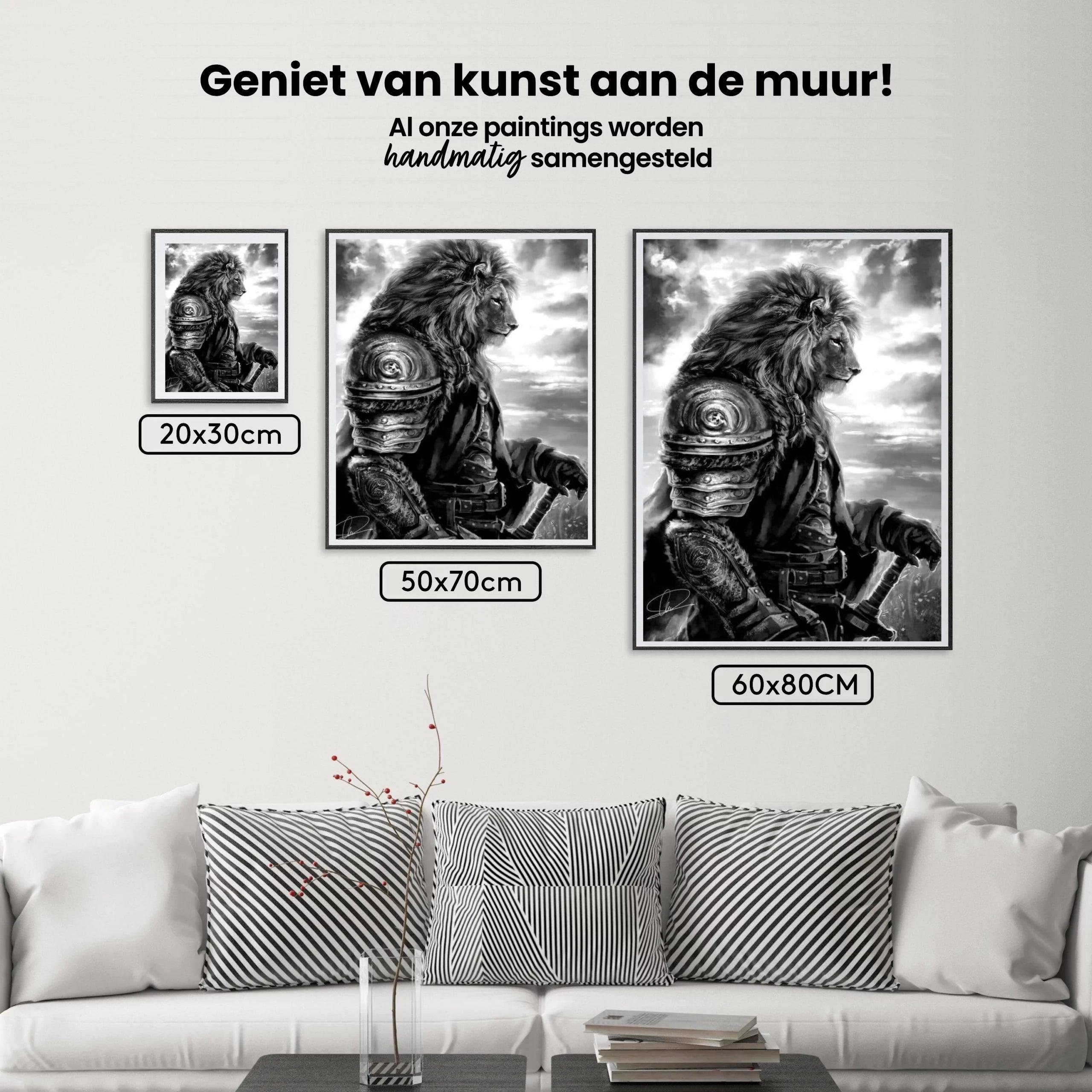 Diamond Painting Strijder Leeuw - SEOS Shop ®