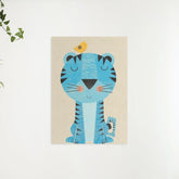 Diamond Painting Tijger met vogeltje op zijn hoofd - SEOS Shop ®