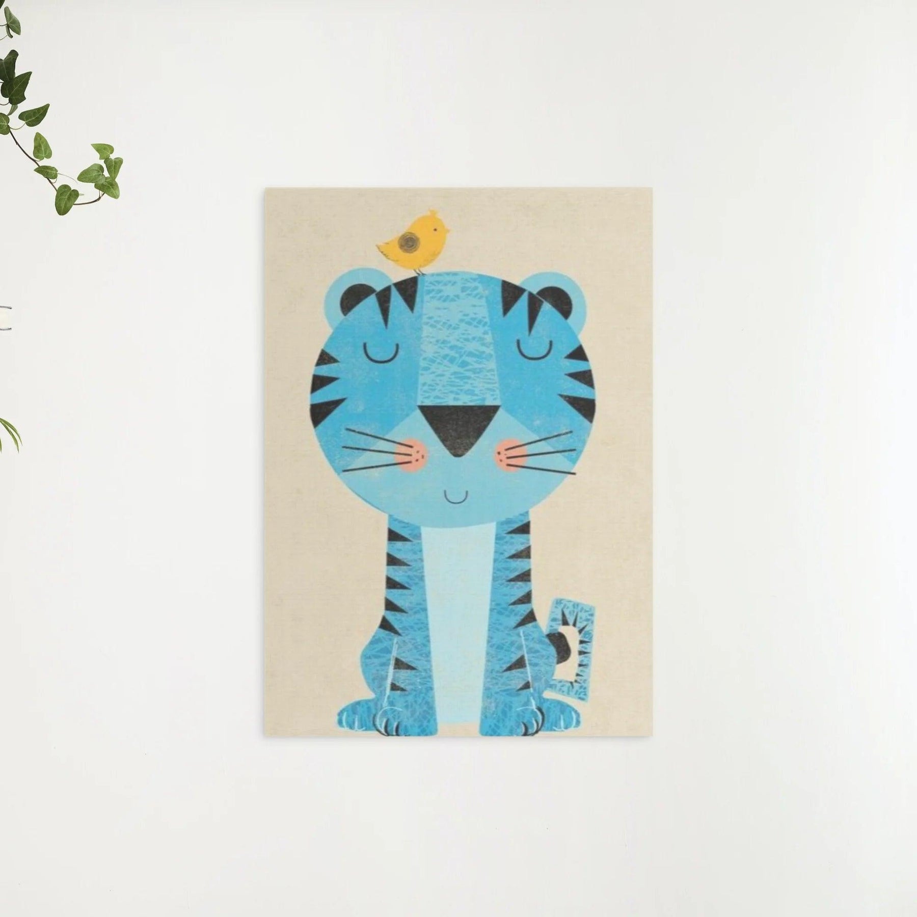 Diamond Painting Tijger met vogeltje op zijn hoofd - SEOS Shop ®