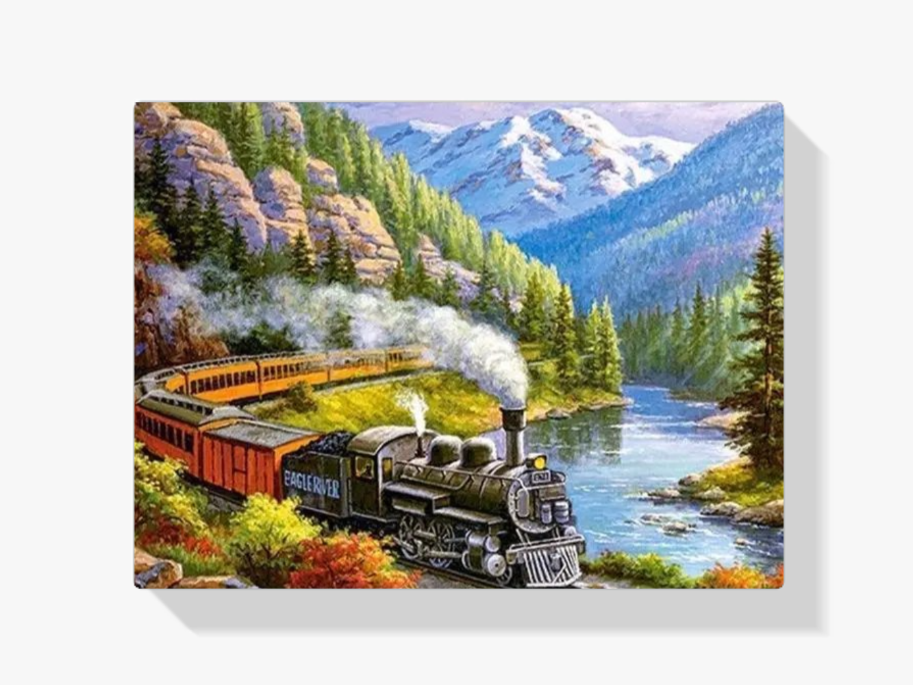 Diamond Painting Trein in landschap – SEOS Shop ®