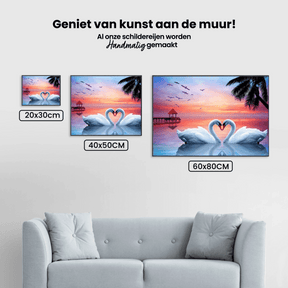 Diamond Painting Verliefde Zwanen – SEOS Shop ®