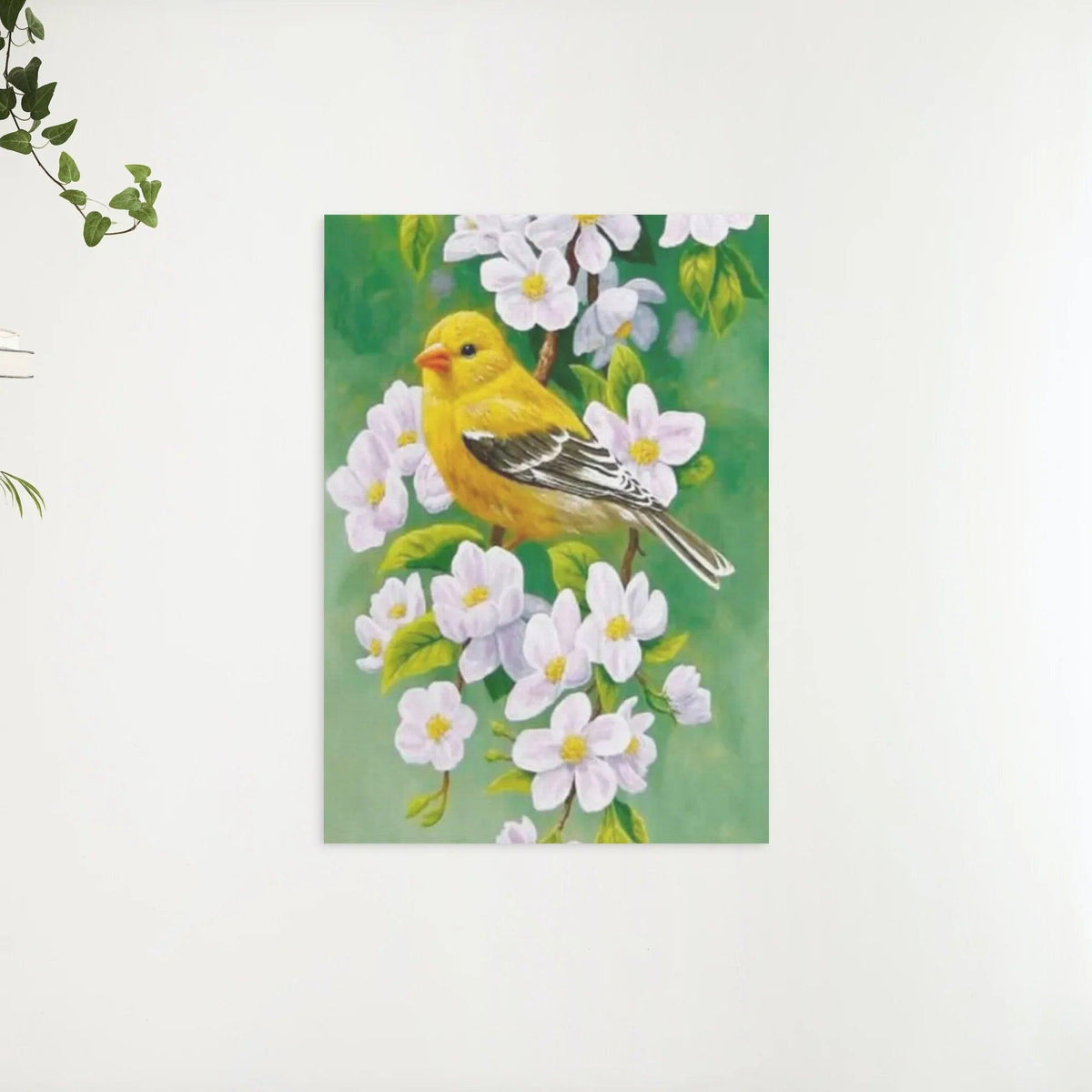 Diamond Painting Vogel met bloem - SEOS Shop ®