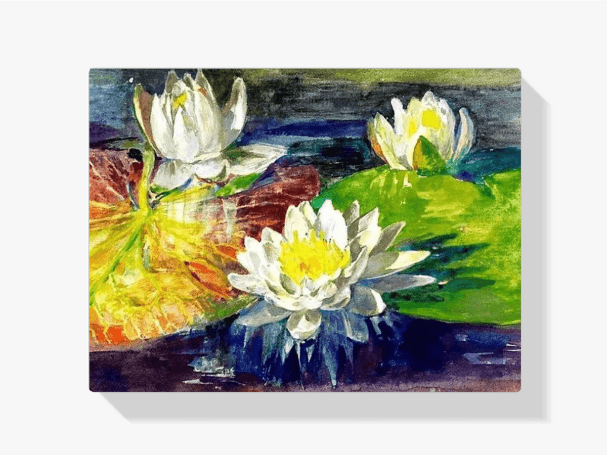 Diamond Painting Waterlelies rood en groen - SEOS Shop ®