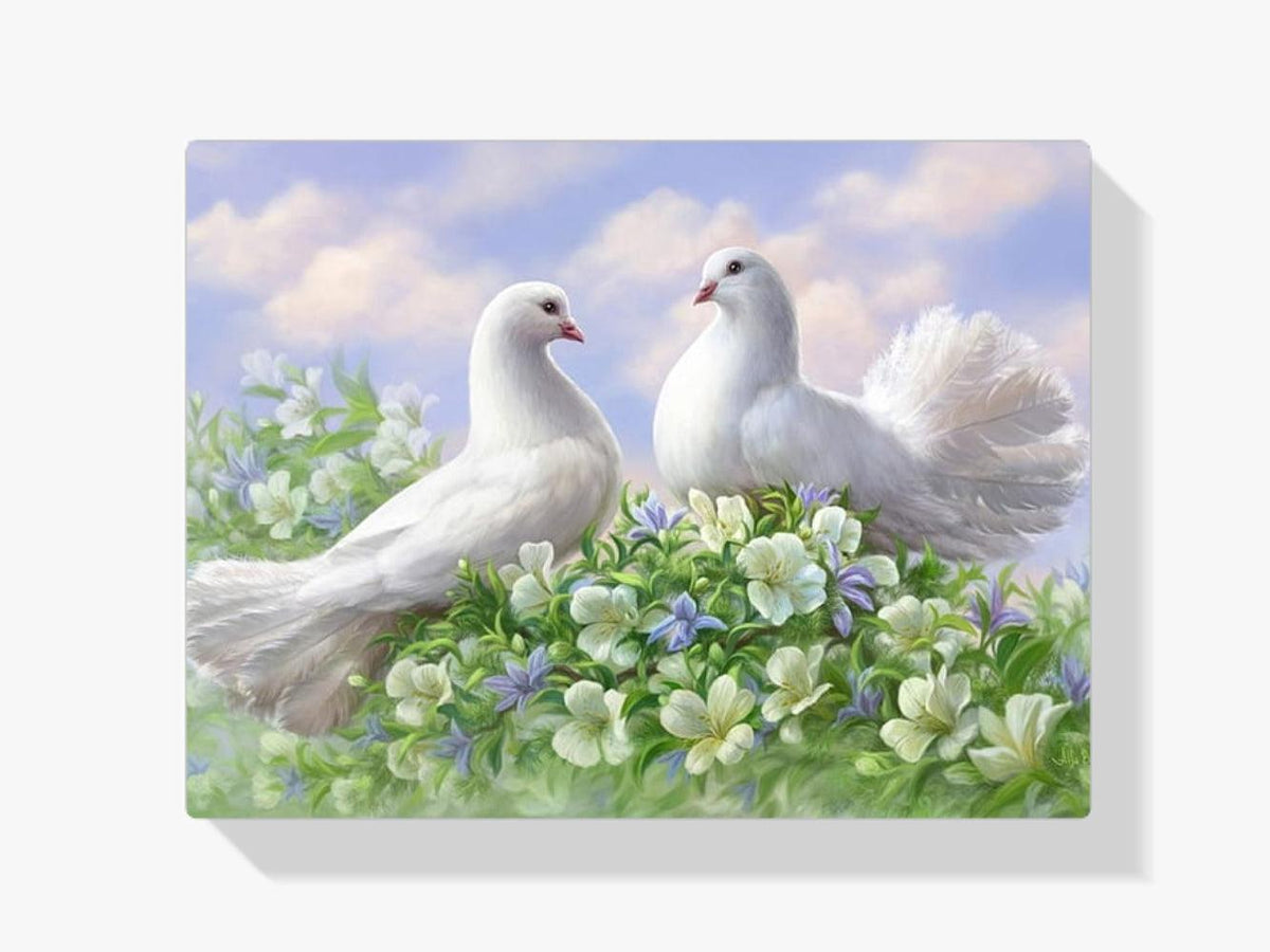 Diamond Painting Witte Duiven - SEOS Shop ®