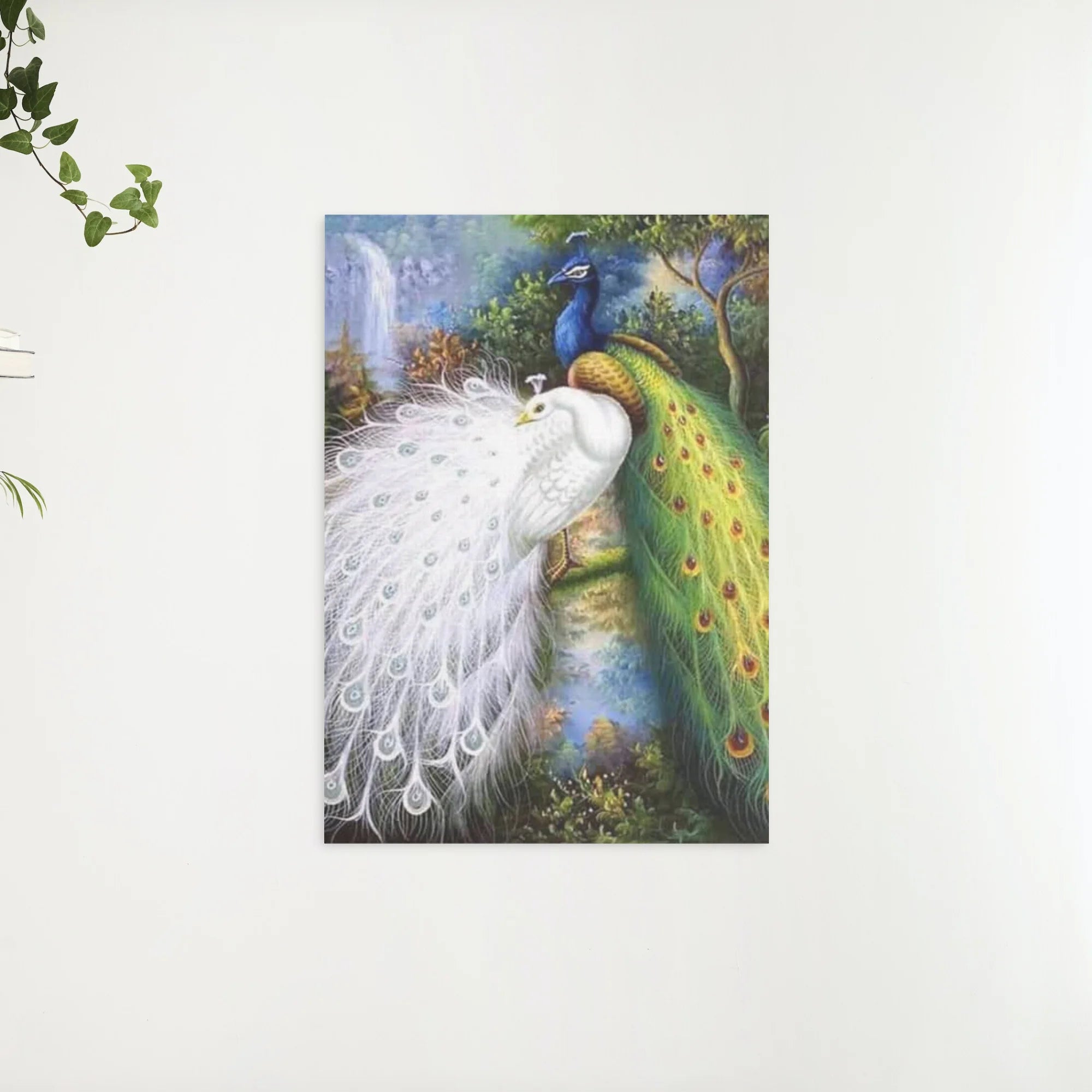 Diamond Painting Witte en blauwe pauwen - SEOS Shop ®